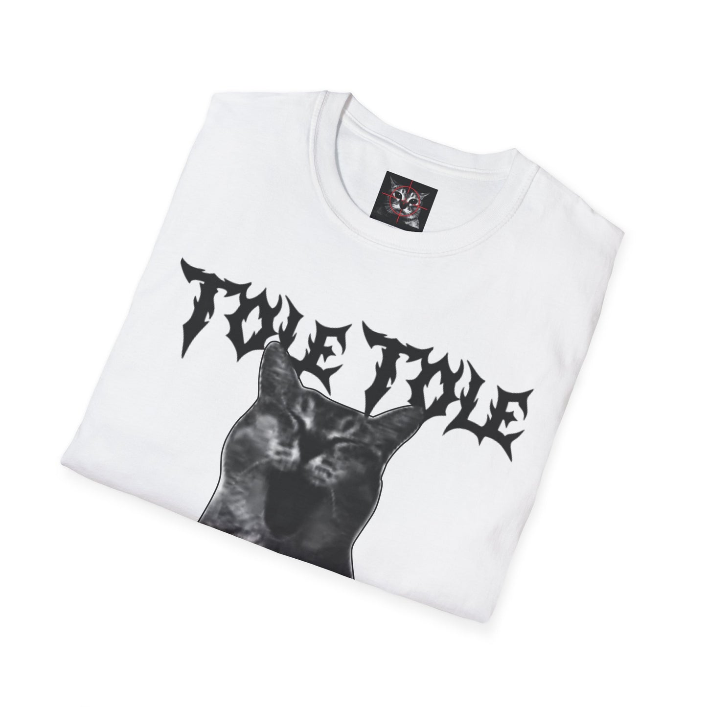 Black Cat Graphic T-Shirt — 'Tole Tole' Gothic Cat Tee