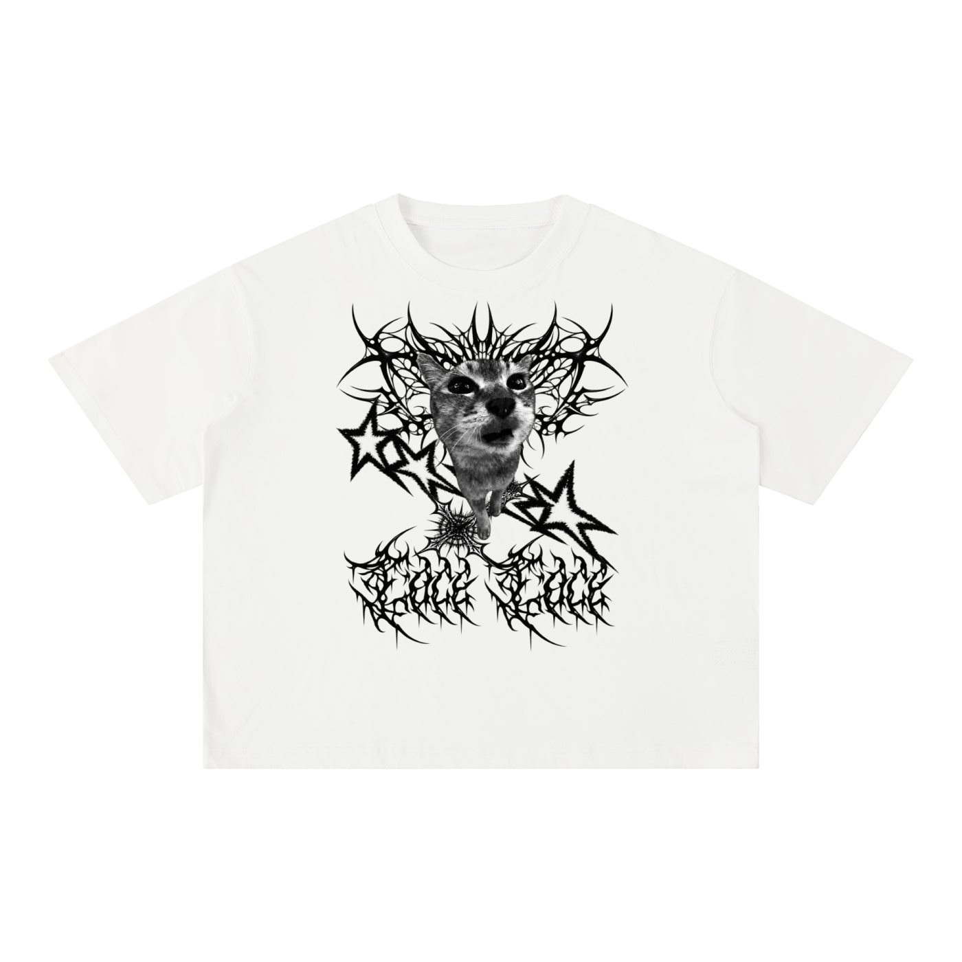 Tole Tole Starred and Teeth Boxy Cotton T-Shirt