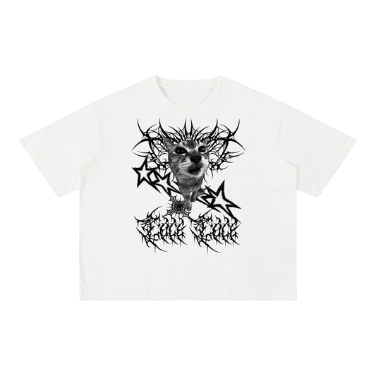 Tole Tole Starred and Teeth Boxy Cotton T-Shirt