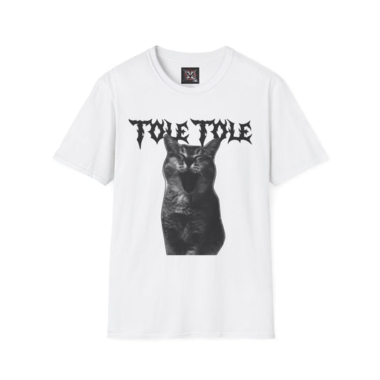 Black Cat Graphic T-Shirt — 'Tole Tole' Gothic Cat Tee