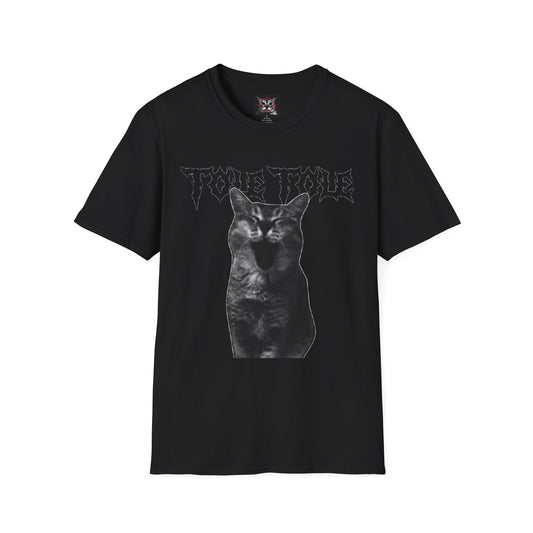 Black Cat Graphic T-Shirt — 'Tole Tole' Gothic Cat Tee