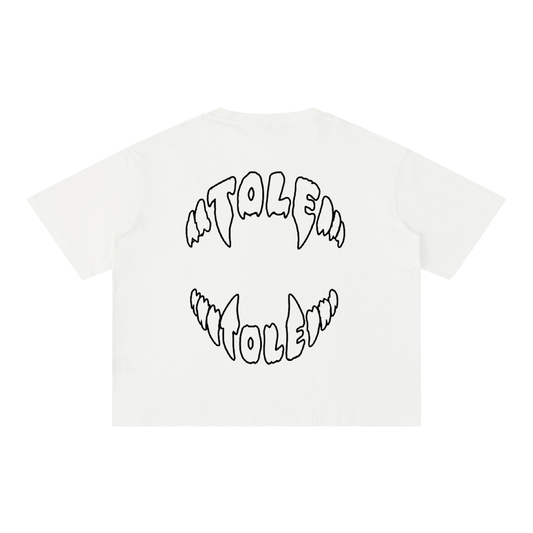 Tole Tole Starred and Teeth Boxy Cotton T-Shirt